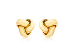 9ct Gold 8mm Knot Stud Earrings