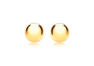 
                
                    Load image into Gallery viewer, 9ct Gold 8mm Domed Earrings - Diana O&amp;#39;Mahony Jewellers
                
            