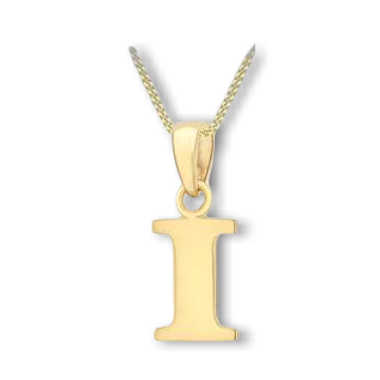 9ct Yellow Gold Initial Necklace *Contact store to check stock before ordering*