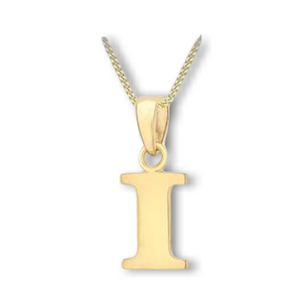 9ct Yellow Gold Initial Necklace *Contact store to check stock before ordering*