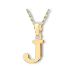 9ct Yellow Gold Initial Necklace *Contact store to check stock before ordering*