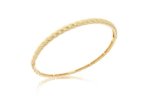 
                
                    Load image into Gallery viewer, 9ct Yellow Gold Graduating Twisted Bangle
                
            
