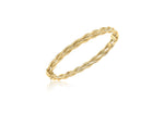9ct Yellow Gold Bangle with Plaited Design