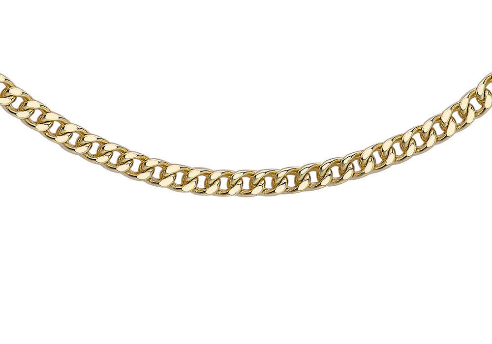9ct Gold Square Spiga Link Chain - Diana O'Mahony Jewellers