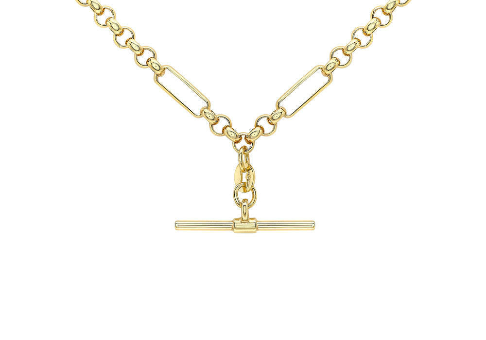 T bar shop chain necklace