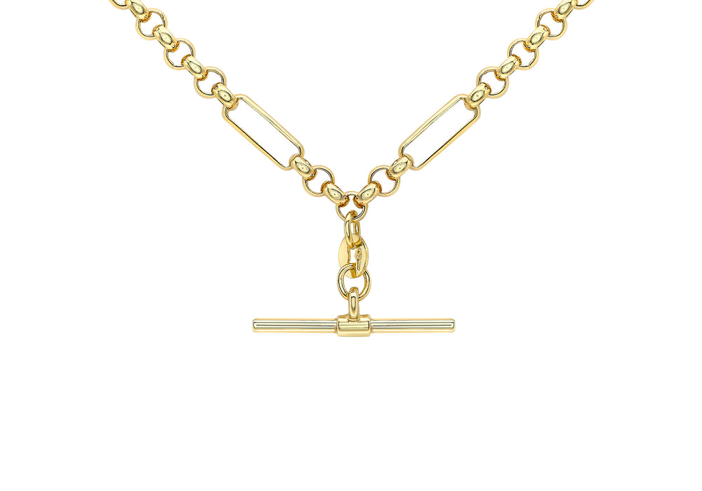 9ct Gold Albert Style T-Bar Chain - Diana O'Mahony Jewellers