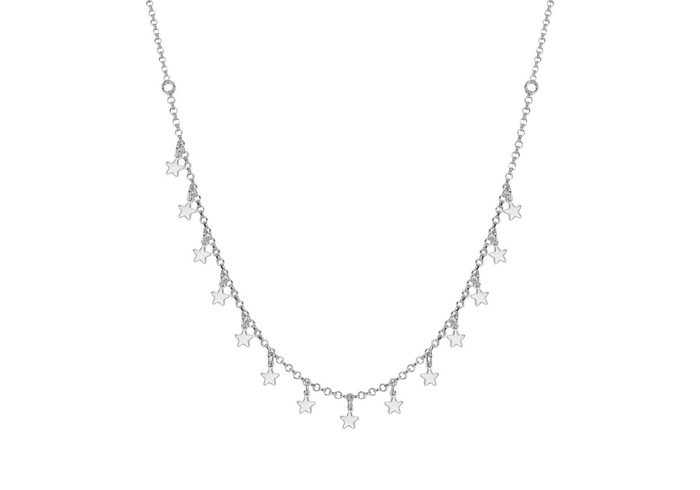 
                
                    Load image into Gallery viewer, Sterling Silver Dangly Star Necklace
                
            