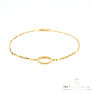
                
                    Load image into Gallery viewer, 9ct Yellow Gold Open Oval Necklace &amp;amp; Bracelet Set
                
            