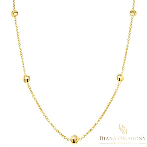 
                
                    Load image into Gallery viewer, 9ct Yellow Gold Round Button Necklace &amp;amp; Bracelet Set
                
            