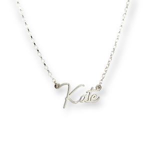 Sterling Silver Name Chain- Signature