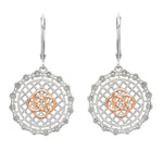 Sterling Silver Irish Lace Celtic Knot Earrings by Shanore