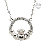 Sterling Silver Claddagh Necklace by Shanore