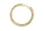 9ct Gold Textured Rollerball Bracelet