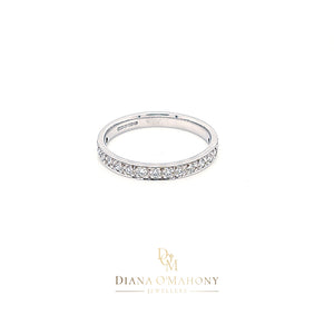 
                
                    Load image into Gallery viewer, 18ct Gold Pavé-set Diamond Eternity Ring
                
            