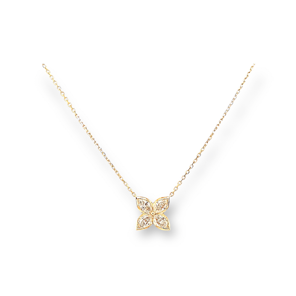 Diamond cluster deals necklace