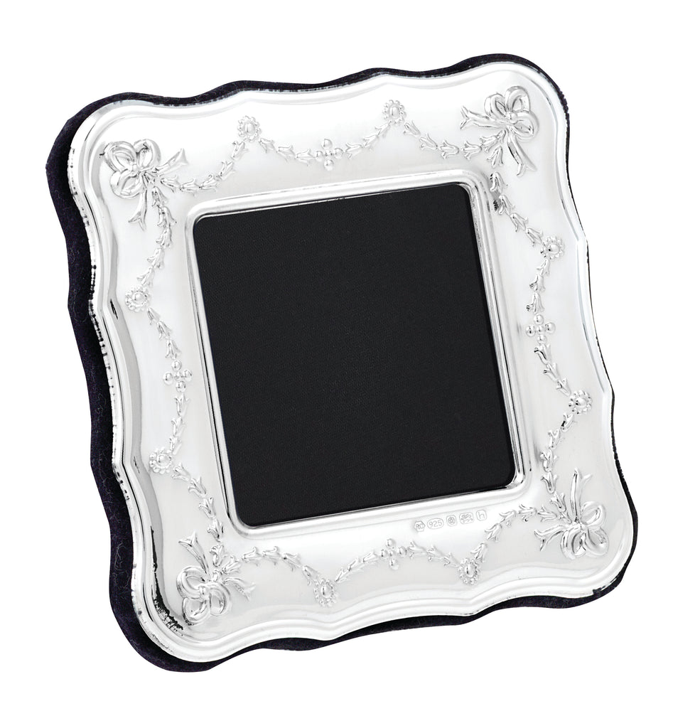 Carrs Sterling Silver Small Square Antique Style Photo Frame BA120 - Diana O'Mahony Jewellers