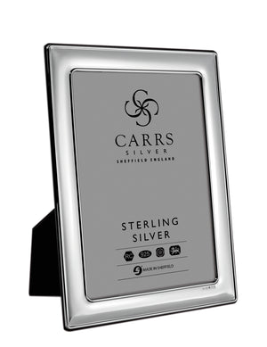 Carrs Sterling Silver Plain Photo Frame 7x5 FR065 - Diana O'Mahony Jewellers