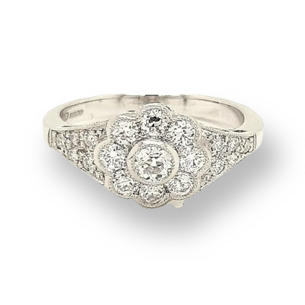 Platinum 2025 antique ring