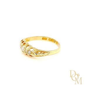 Edwardian Antique 5 Stone Diamond Ring