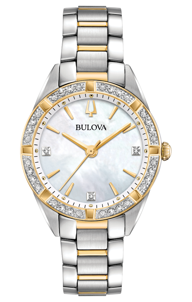 Ladies Bulova Sutton Two Tone Diamond Watch - 98R263
