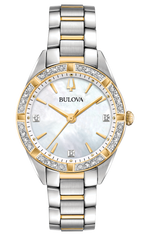 Ladies Bulova Sutton Two Tone Diamond Watch - 98R263