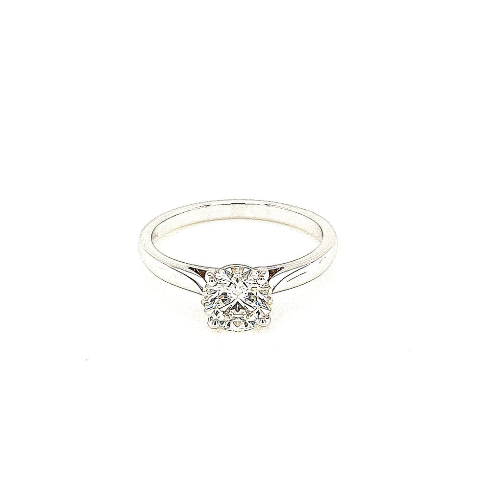 
                
                    Load image into Gallery viewer, Platinum Solitaire Diamond Engagement Ring 1.02ct
                
            