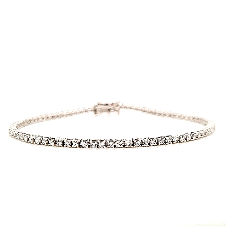 
                
                    Load image into Gallery viewer, 18ct White Gold Diamond Tennis Bracelet
                
            