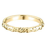 18ct Yellow Gold Vintage Style Carved Wedding Band