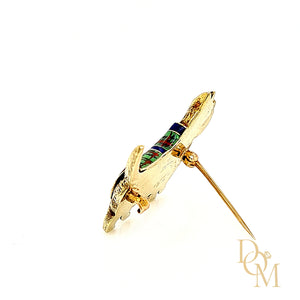 Vintage 14ct Gold Scottish Terrier Dog Brooch