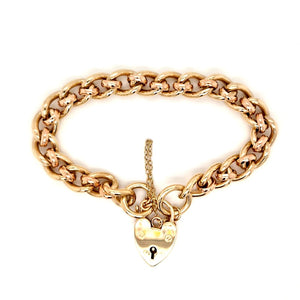 Vintage 9ct Yellow & Rose Gold Rollerball Bracelet