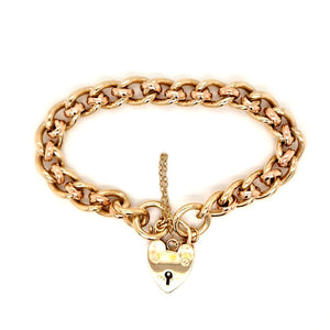 
                
                    Load image into Gallery viewer, Vintage 9ct Yellow &amp;amp; Rose Gold Rollerball Bracelet
                
            