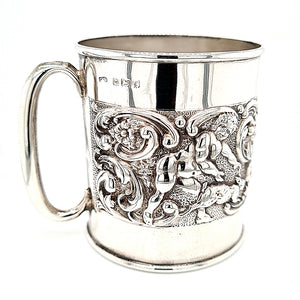Antique Sterling Silver Christening Mug