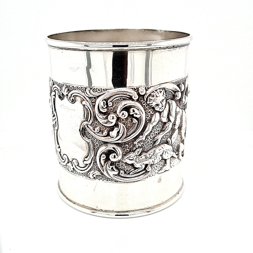 Antique Sterling Silver Christening Mug