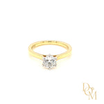 18ct Gold Diamond Solitaire Engagement Ring 0.76ct