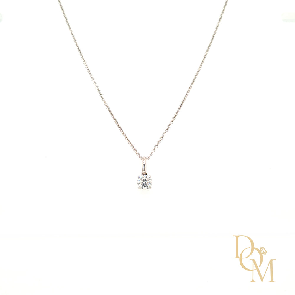 18ct White Gold Diamond Pendant