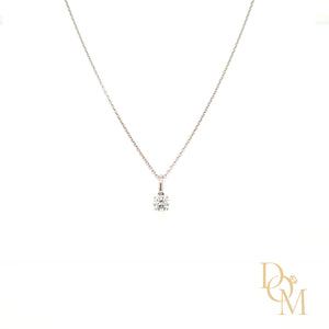 18ct White Gold Diamond Pendant