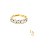 18ct & Platinum 7 Stone Diamond Eternity Ring- 0.81ct