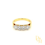 18ct & Platinum Four Stone Diamond Engagement Ring- 1.01ct