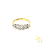 18ct & Platinum Graduating Five Stone Diamond Ring - 1.03ct