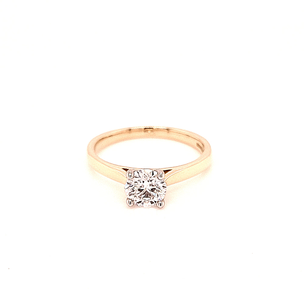 18ct & Platinum Lab Grown Diamond Engagement Ring - 0.81ct