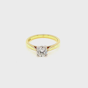 
                
                    Load and play video in Gallery viewer, Yellow Gold Solitaire Diamond Engagement Ring
                
            