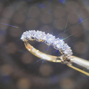 
                
                    Load and play video in Gallery viewer, 18ct &amp;amp; Platinum 7 Stone Diamond Eternity Ring- 0.81ct
                
            