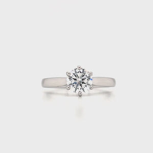
                
                    Load and play video in Gallery viewer, Platinum Lab Grown Diamond Engagement Ring - 0.81ct
                
            