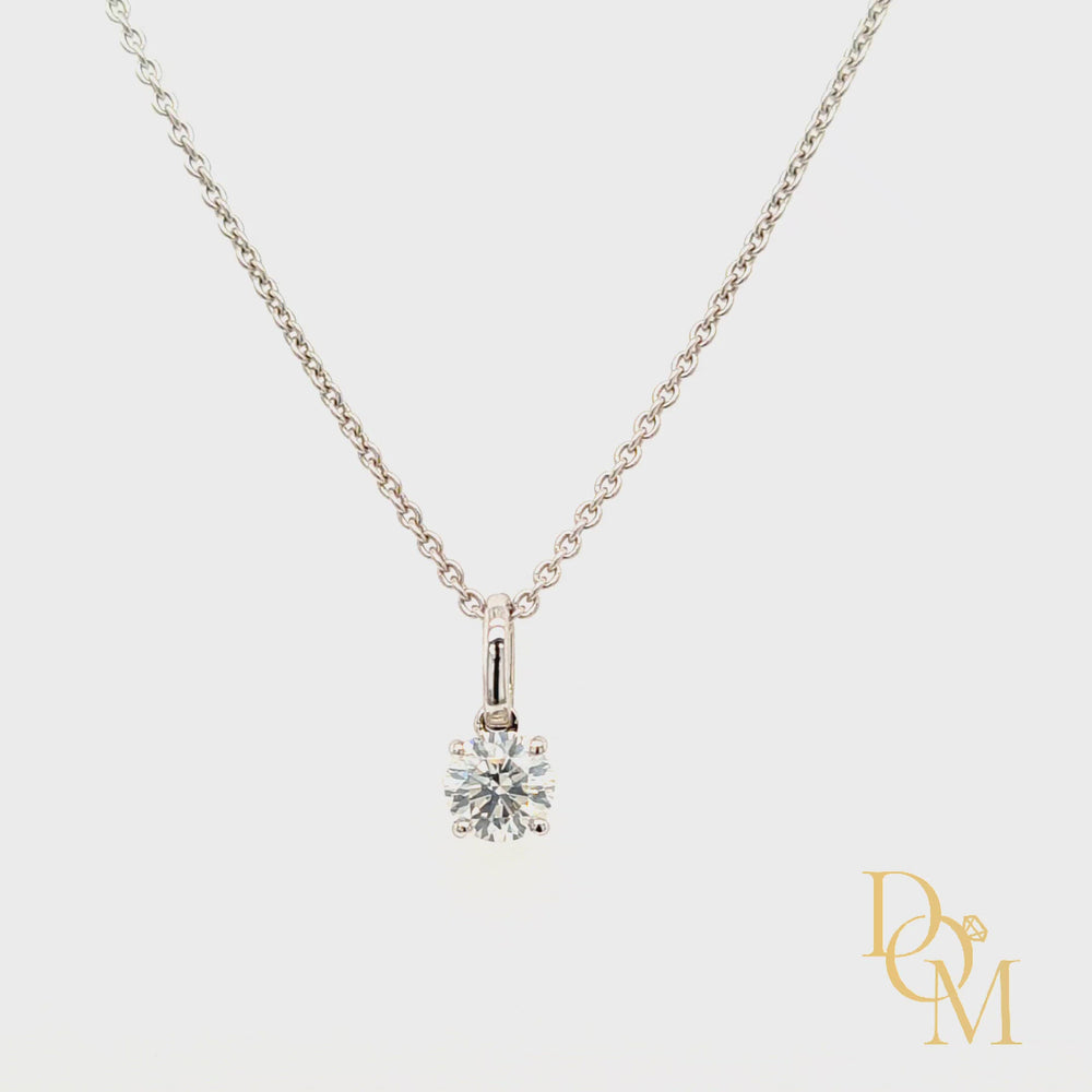 
                
                    Load and play video in Gallery viewer, 18ct White Gold Diamond Pendant
                
            