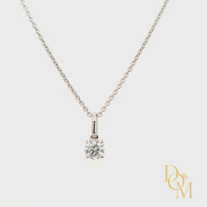 
                
                    Load and play video in Gallery viewer, 18ct White Gold Diamond Pendant
                
            